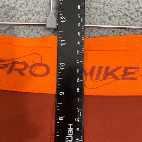 NEW Nike Pro Dri Fit Mid-Rise Shorts Women XXL Orange 3in GRX Athletic Training - Picture 12 of 13